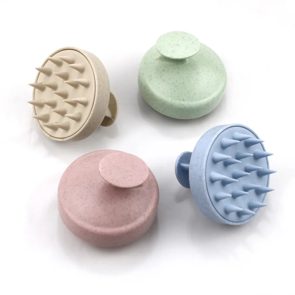 Brosse à Shampoing en Silicone – Massage & Soin du Cuir Chevelu