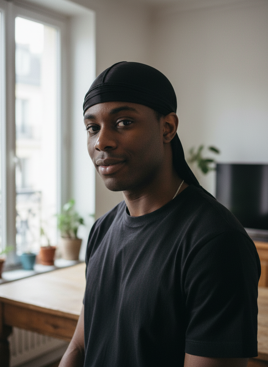 Durag en Soie Unisexe – Style, Protection & Confort