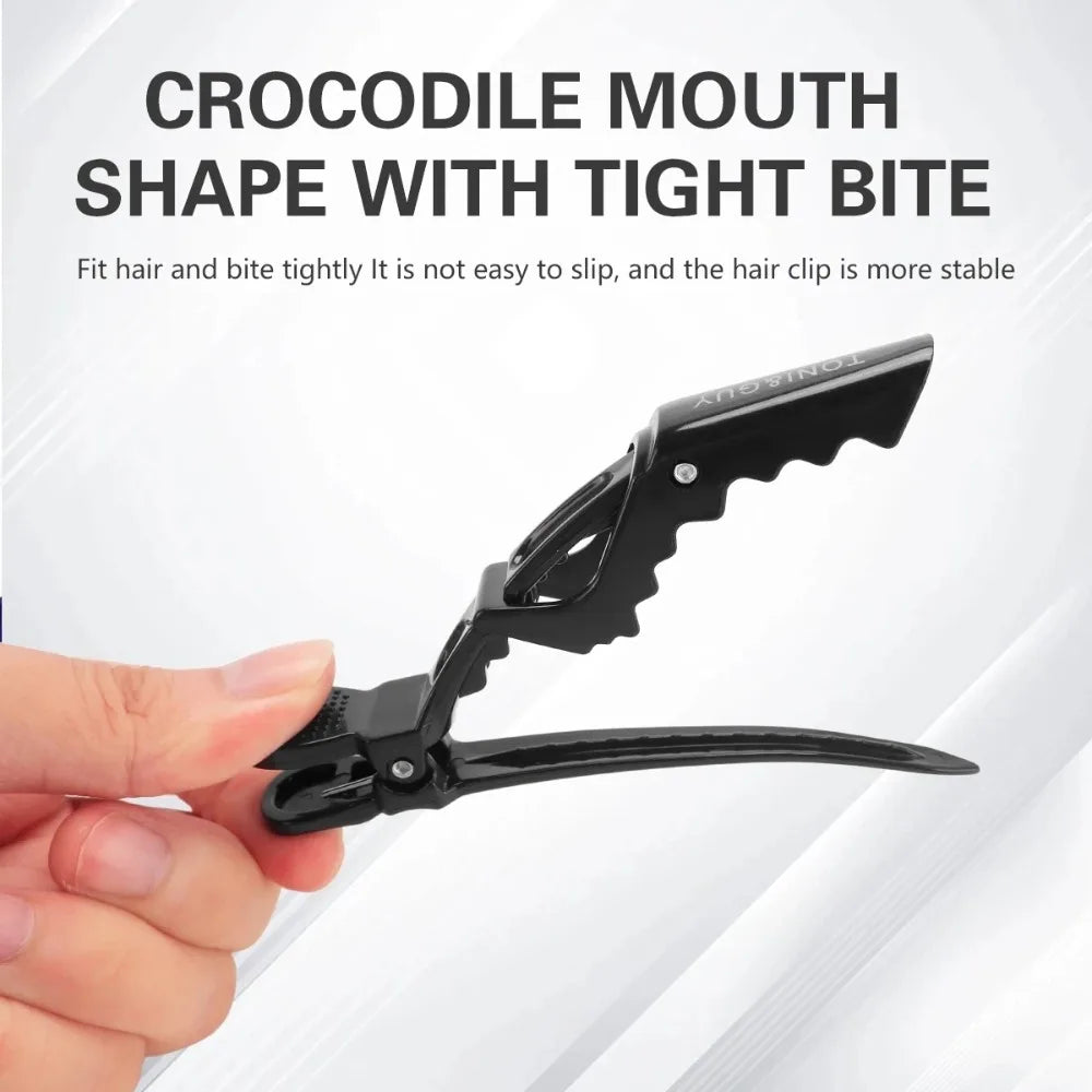 Lot de 5 Pinces Crocodile pour Cheveux – Outil Professionnel de Coiffure