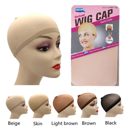 Lot de 2 Cagoules Wig Cap – Filet Extensible pour Perruques