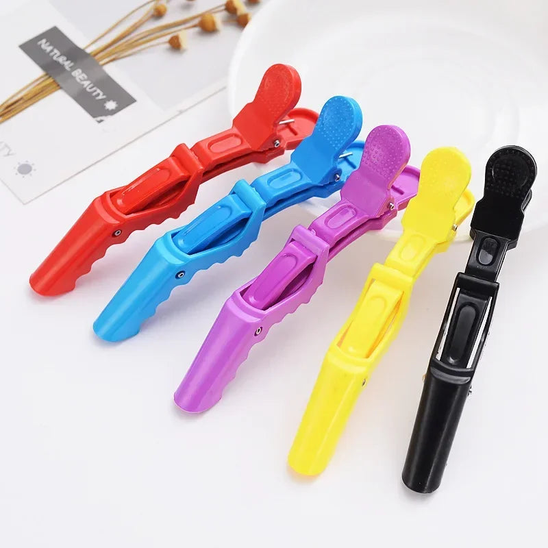 Lot de 5 Pinces Crocodile pour Cheveux – Outil Professionnel de Coiffure