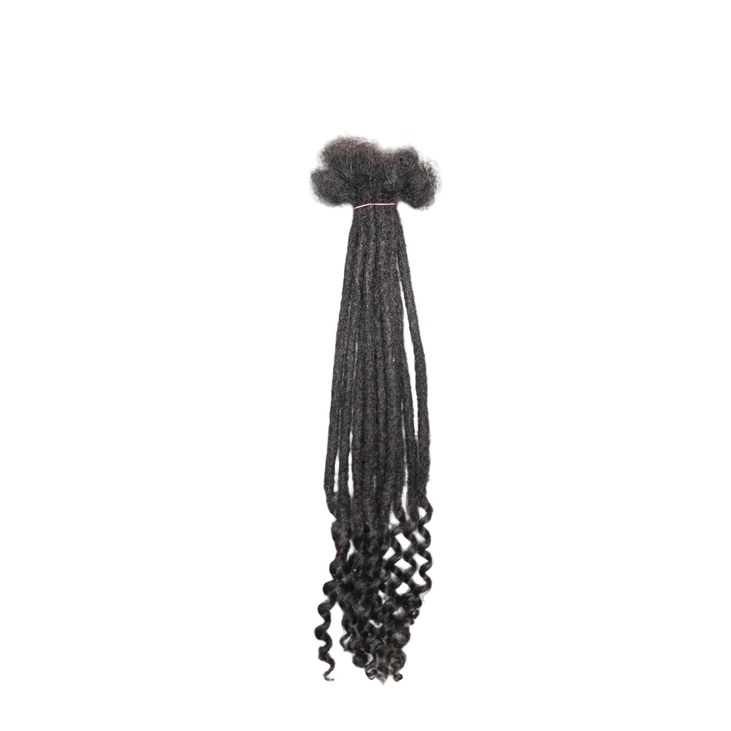 Locksify Afro Élégance Curly Ends 0.4mm – 20 à 30cm – Lot de 10 extensions