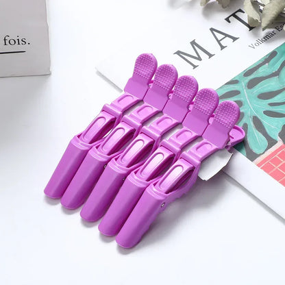 Lot de 5 Pinces Crocodile pour Cheveux – Outil Professionnel de Coiffure