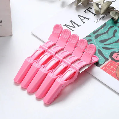 Lot de 5 Pinces Crocodile pour Cheveux – Outil Professionnel de Coiffure