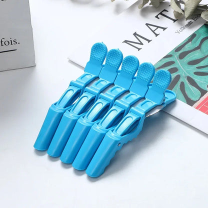 Lot de 5 Pinces Crocodile pour Cheveux – Outil Professionnel de Coiffure