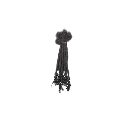 Locksify Afro Élégance Curly Ends 0.4mm – 20 à 30cm – Lot de 10 extensions