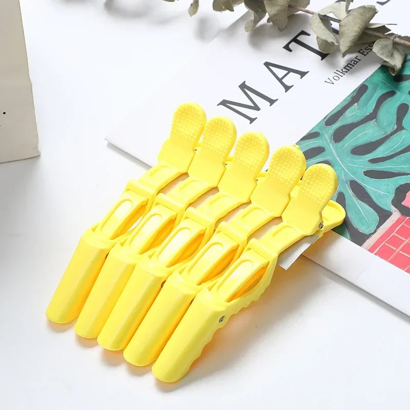 Lot de 5 Pinces Crocodile pour Cheveux – Outil Professionnel de Coiffure
