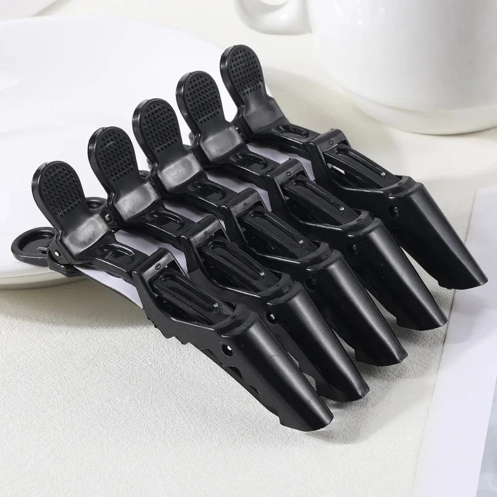 Lot de 5 Pinces Crocodile pour Cheveux – Outil Professionnel de Coiffure