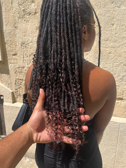 Extensions Locs Curly Ends