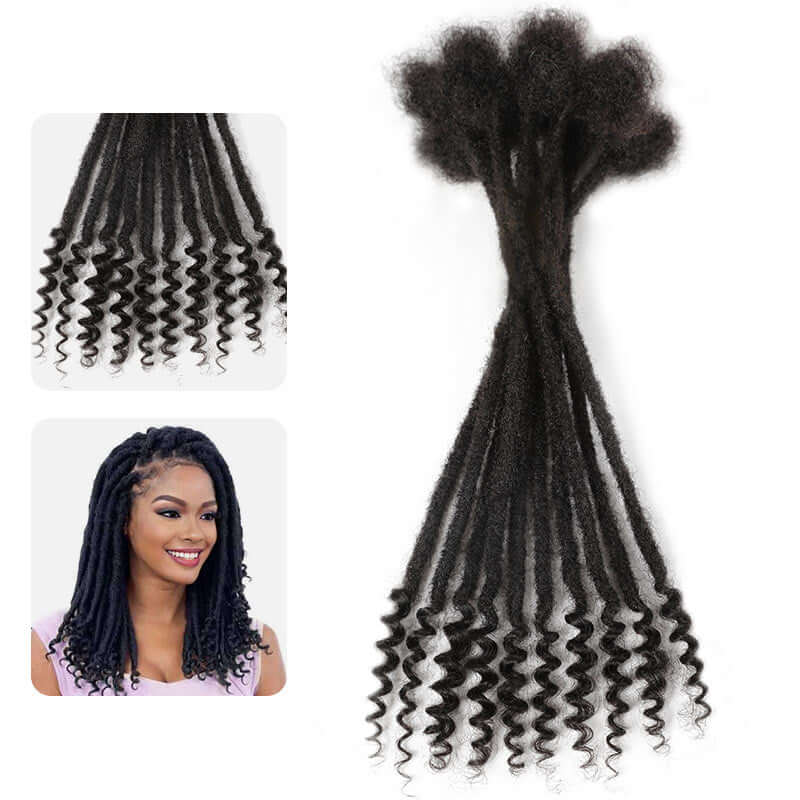Extensions Locs Curly Ends